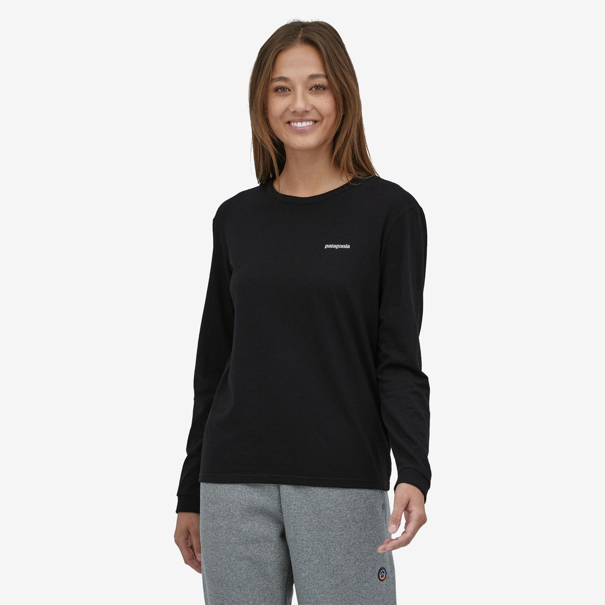 Patagonia W's Long-Sleeved P-6 Logo Tee