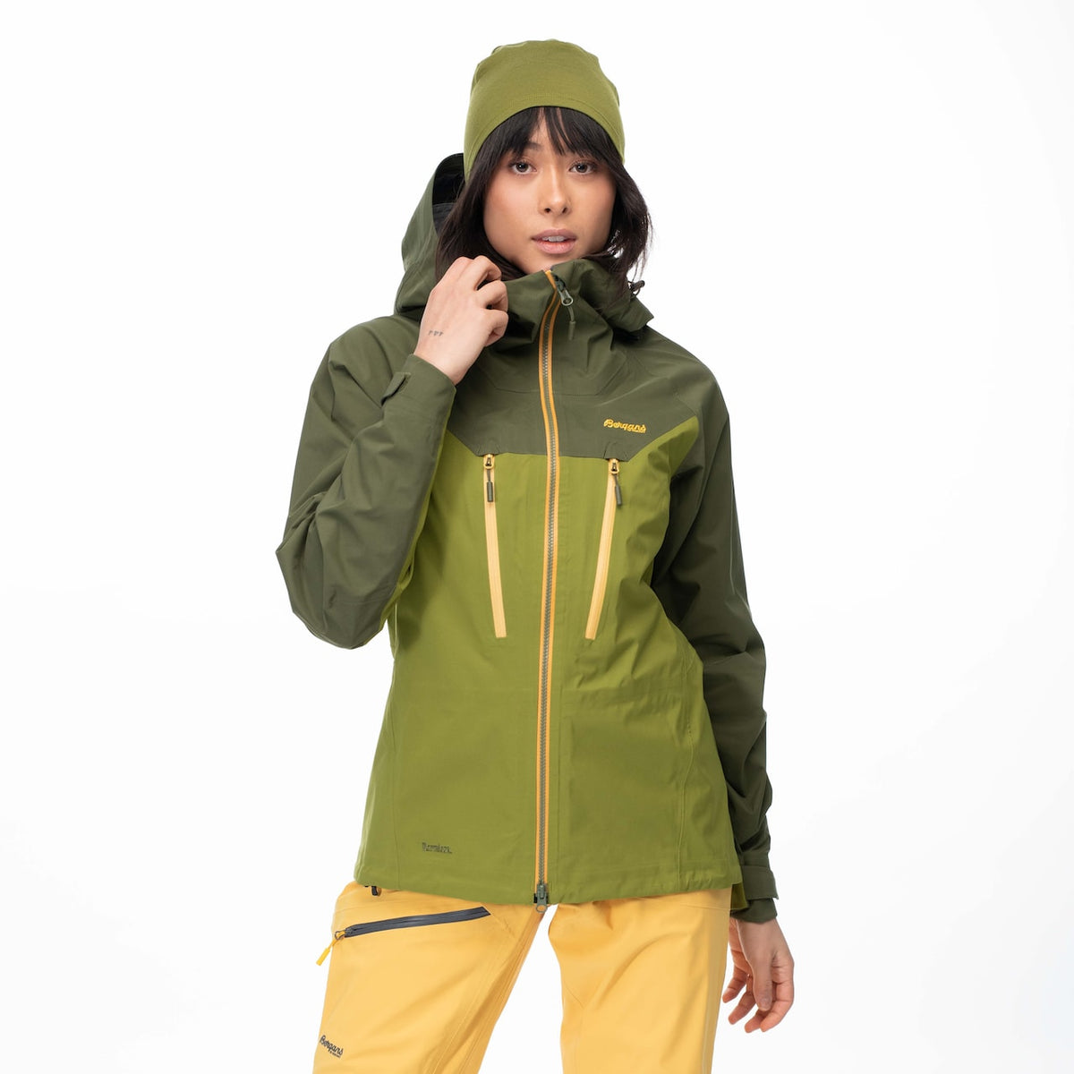 Bergans Cecilie 3L Jkt W Trail Green / Dark Olive Green