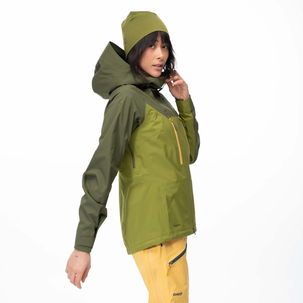Bergans Cecilie 3L Jkt W Trail Green / Dark Olive Green