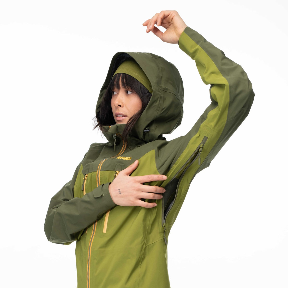 Bergans Cecilie 3L Jkt W Trail Green / Dark Olive Green