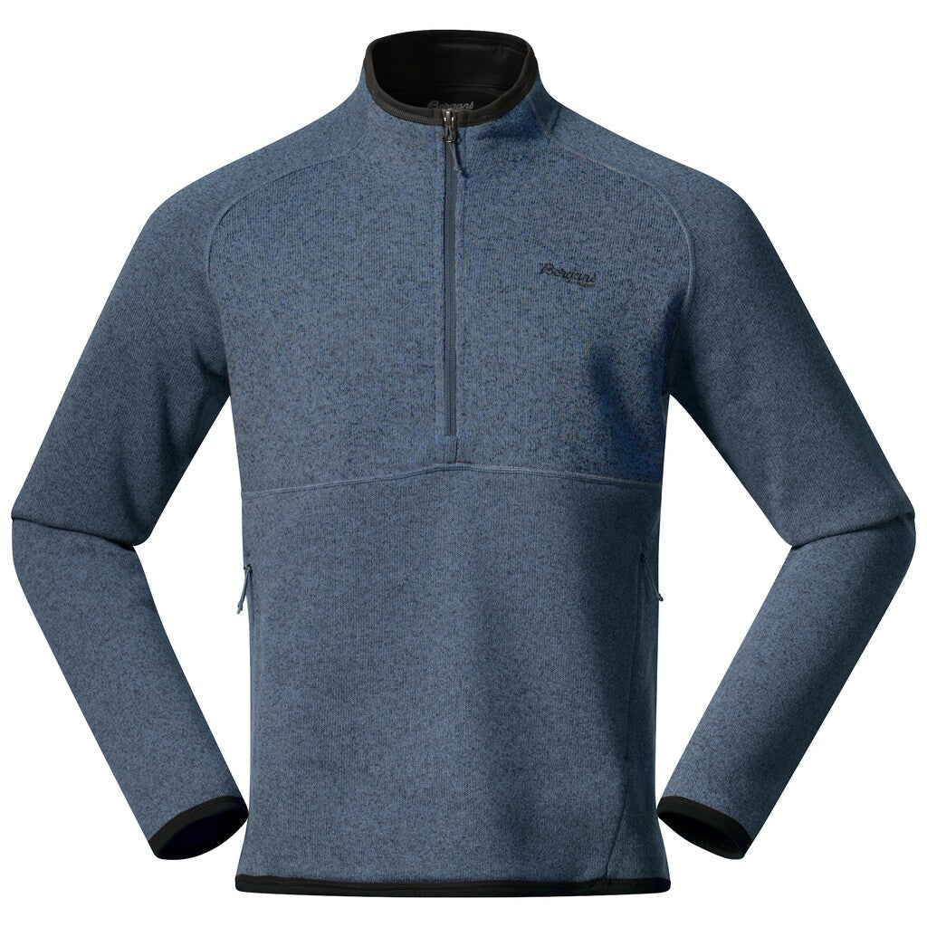 Bergans Kamphaug Knitted Half Zip Orion Blue