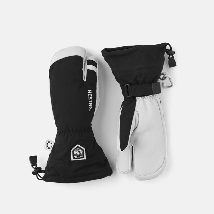 Hestra Army Leather Heli Ski 3-finger svart