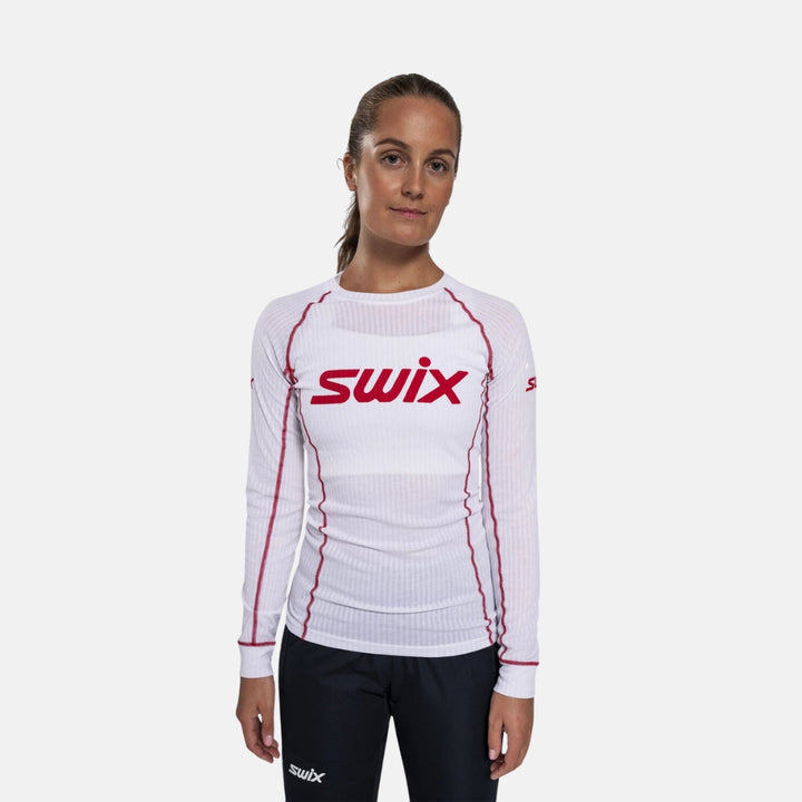 Swix RaceX Classic Long Sleeve W Bright White/Swix Red