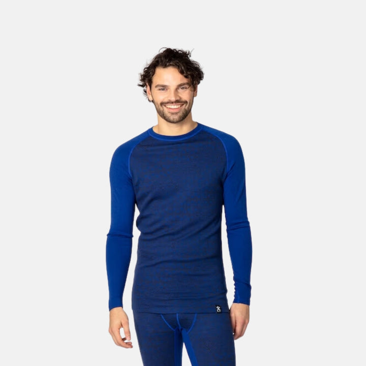 Bula Geo Merino Wool Crew Navy