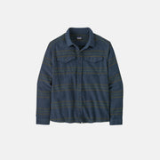 Patagonia M Fjord Flannel Shirt Smolder Blue