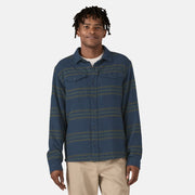 Patagonia M Fjord Flannel Shirt Smolder Blue