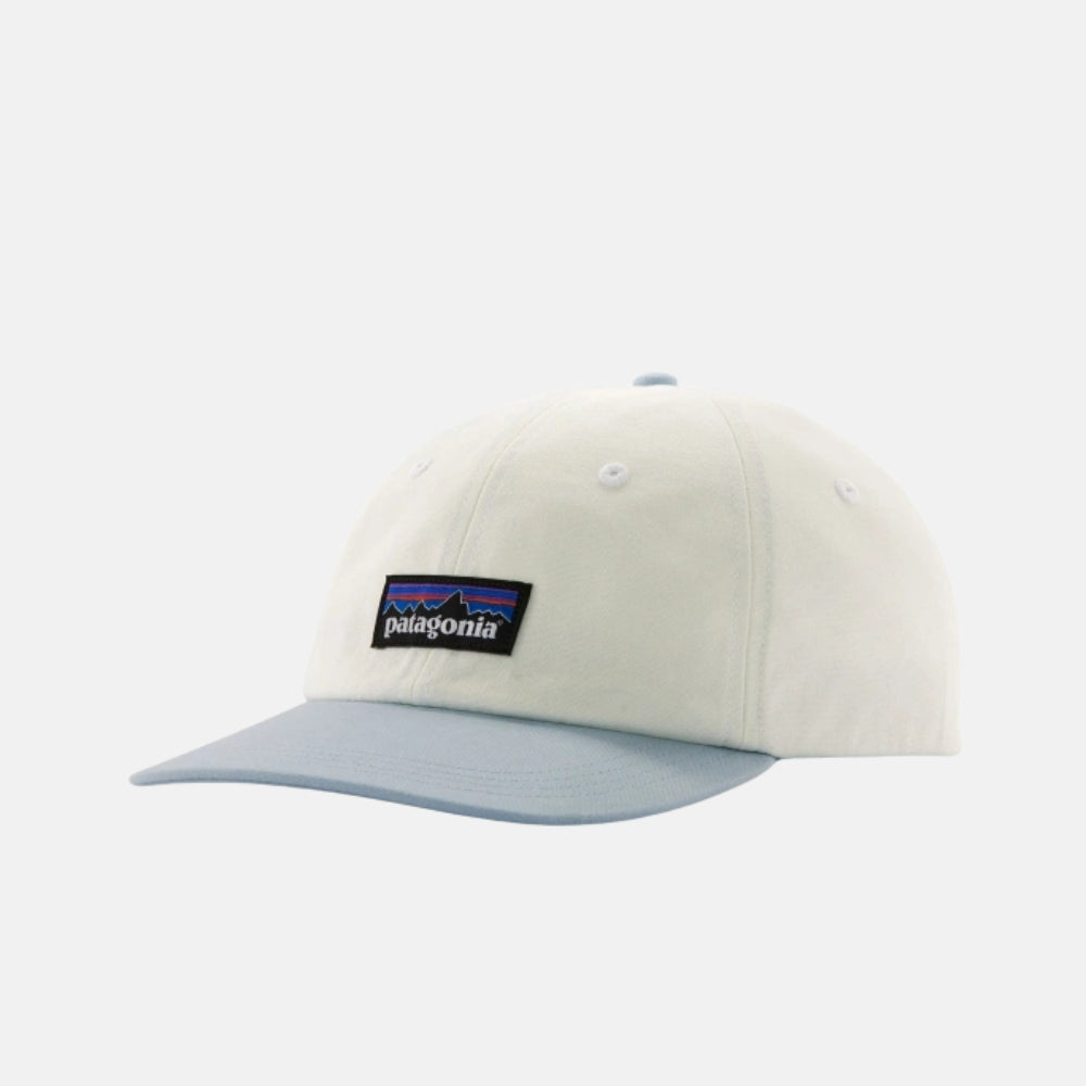 Patagonia P-6 Label Trad Cap Birch White W/ Fleck Blue