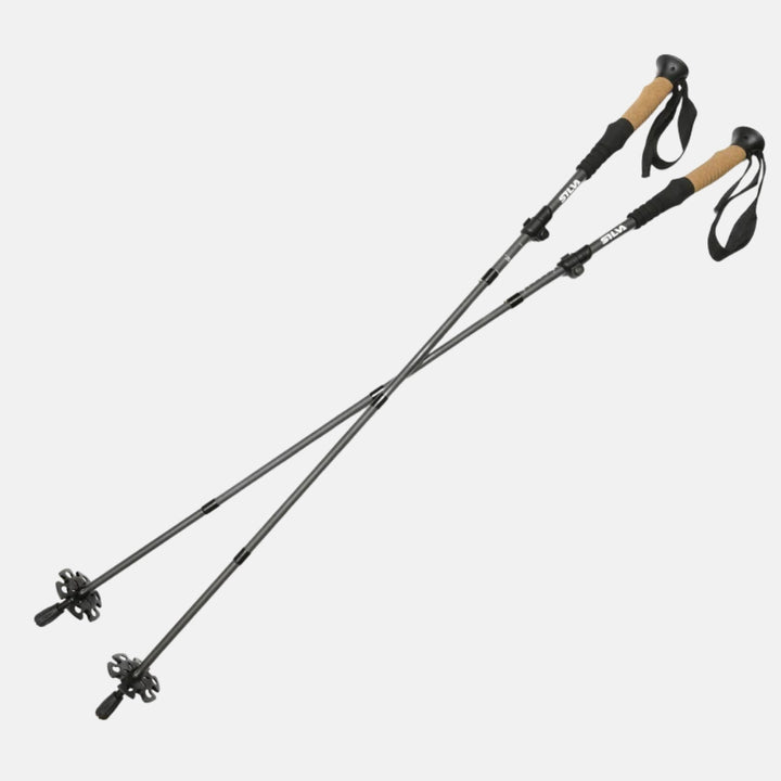 Silva Trekking Poles Aluminum Z-Fold Grey