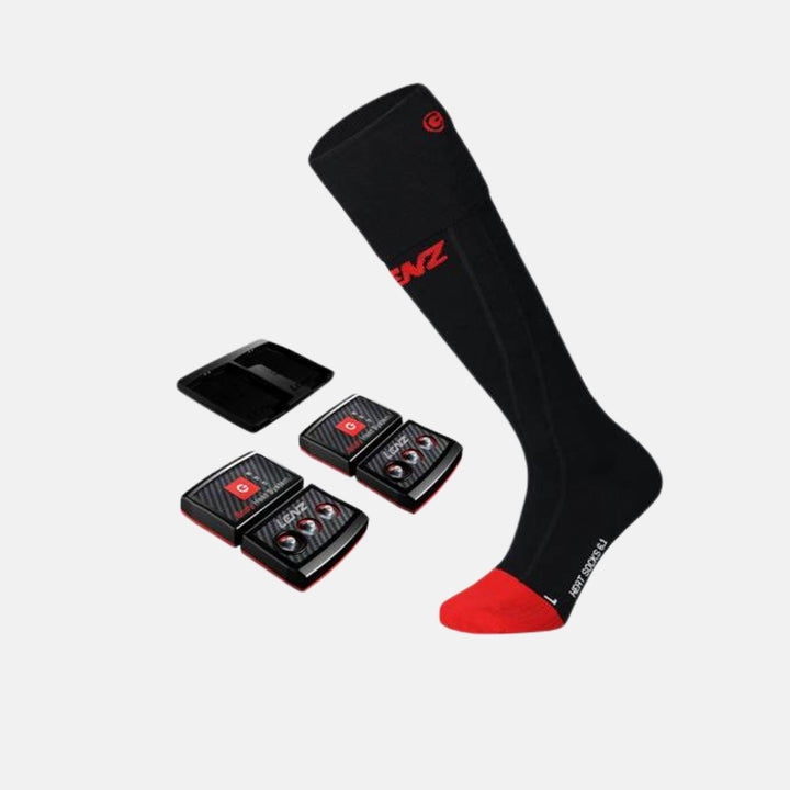 LENZ Set Of Heat Sock 6.1 Toe Cap Compression + Heat Pack
