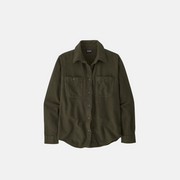 Women's Fjord Flannel Shirt Happy Camper: Shelter Brown