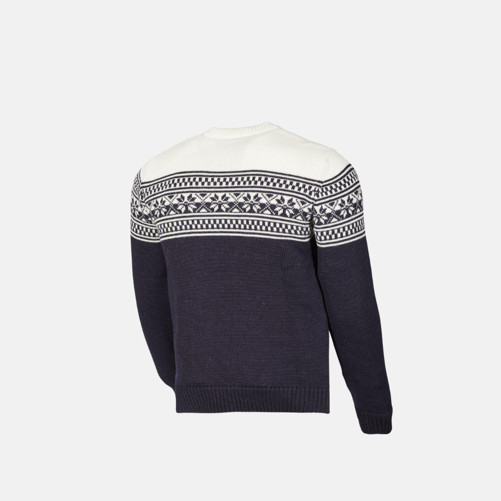 VIDAR CREWNECK, 100% ULL — NAVY