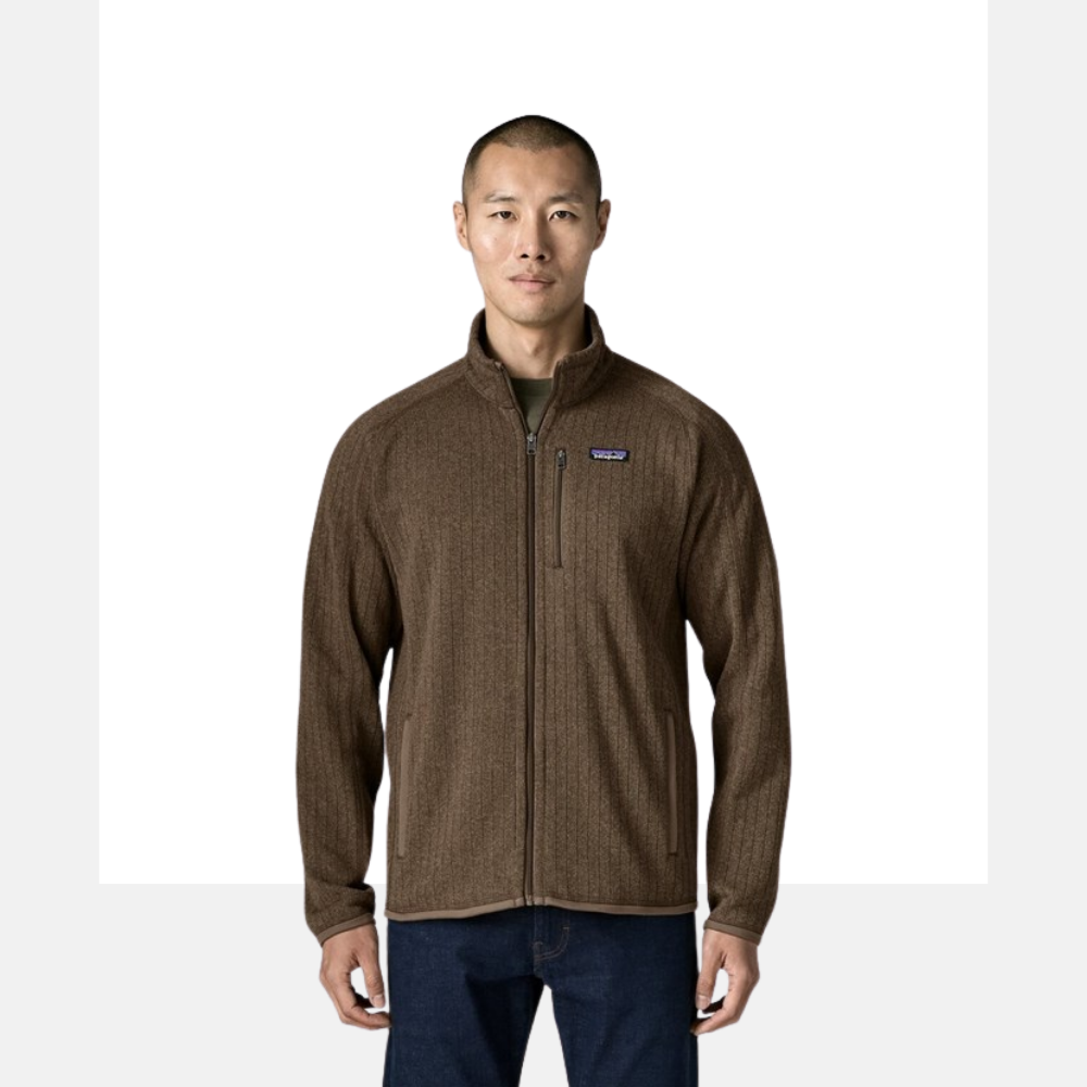 Patagonia M Better Sweater Jkt Marlow Brown Rib Knit