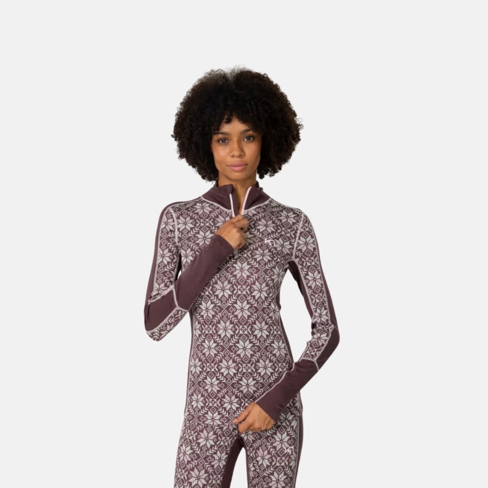 Kari Traa Anna Half Zip Cocoa Powder