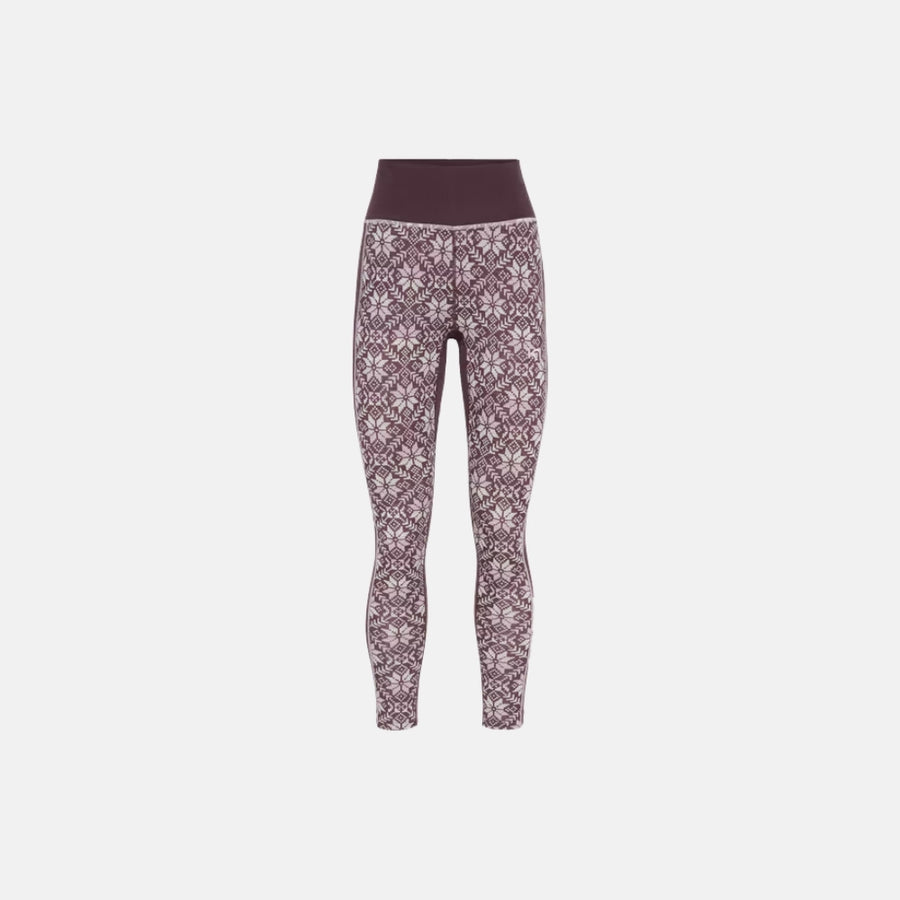 Kari Traa Anna High Waist Base Layer Pants Cocoa Powder