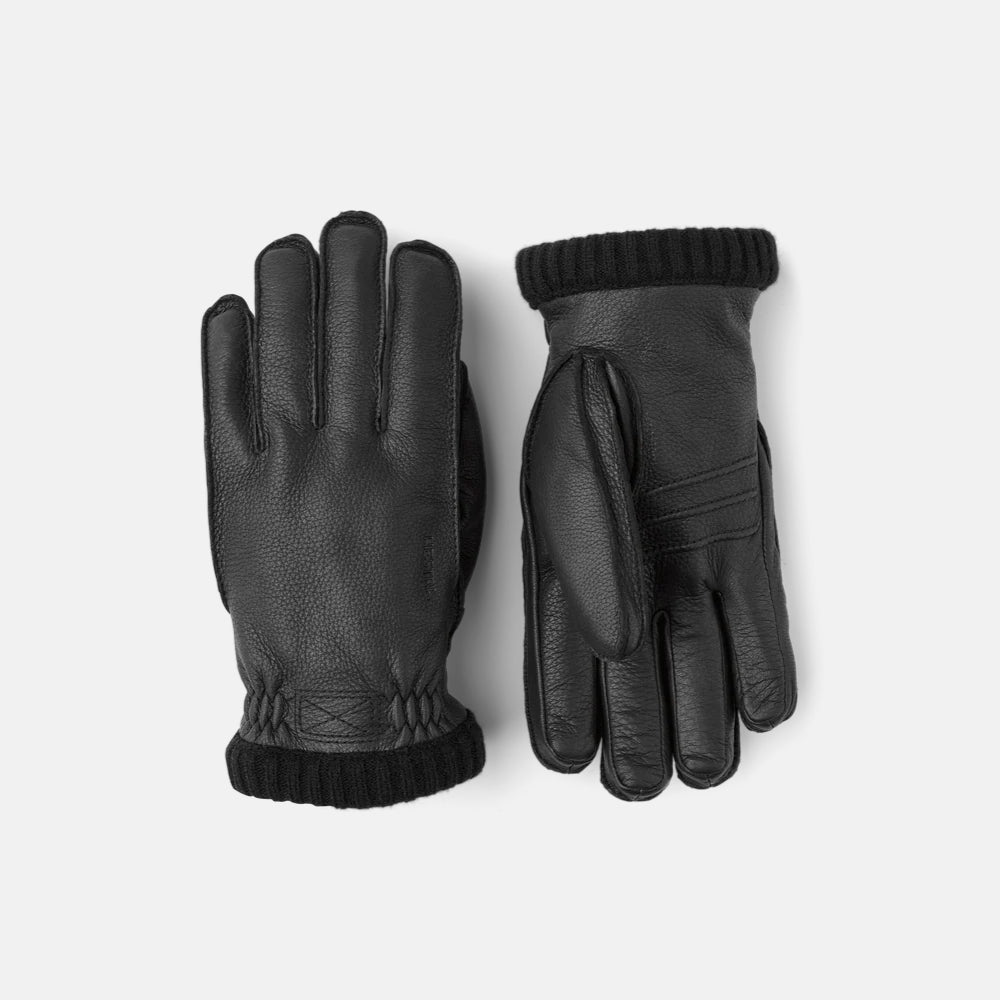 Hestra Deerskin Primaloft Rib Svart