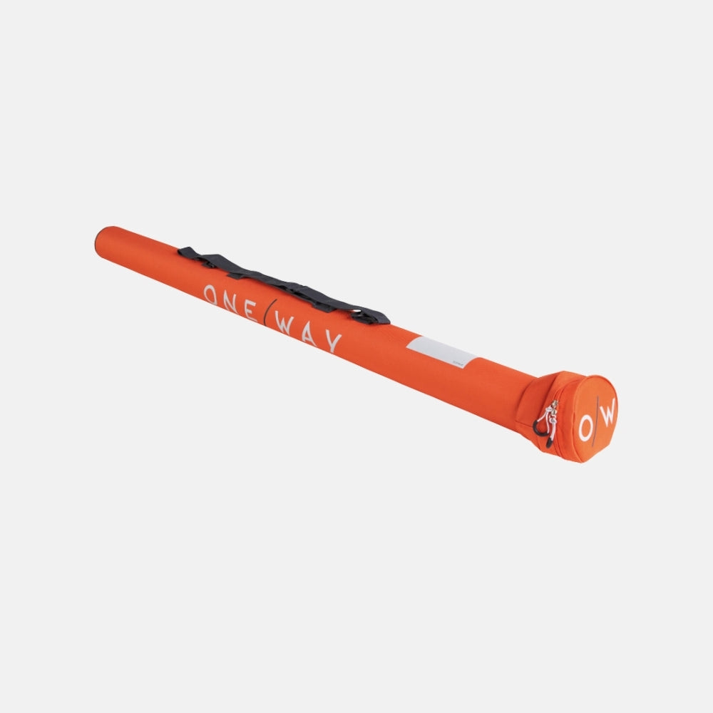 One Way Ski Pole Tube Small  4 Par Neon Orange