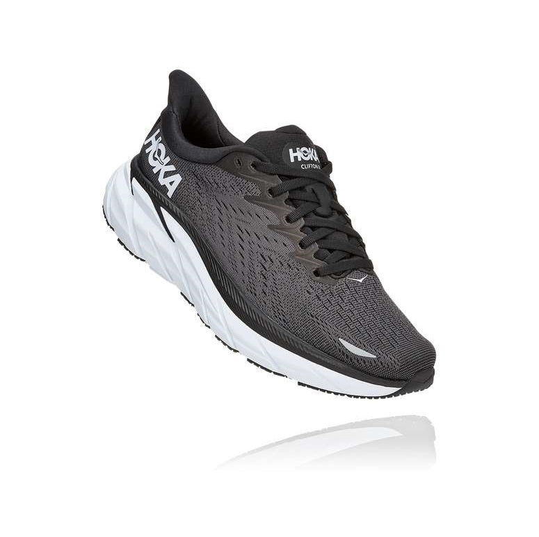Hoka W Clifton 8 Wide Black/White