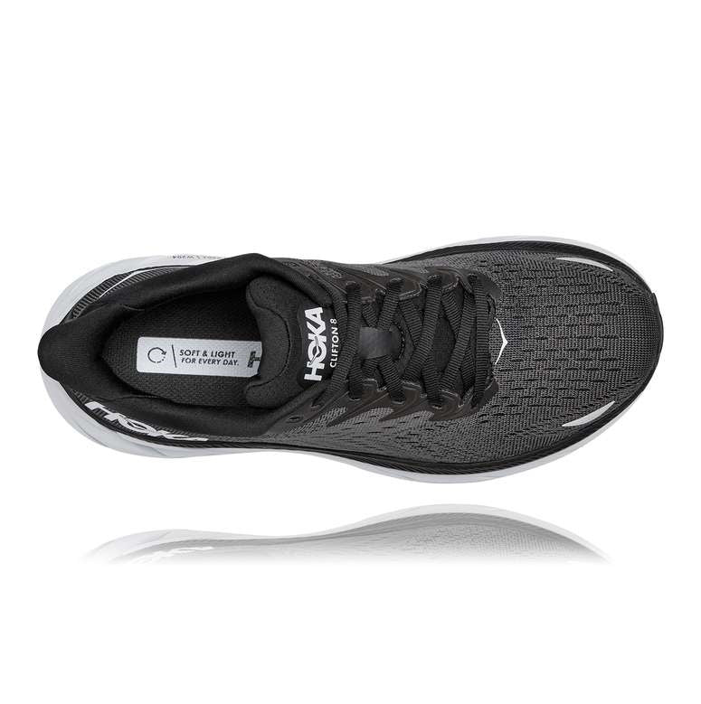 Hoka W Clifton 8 Wide Black/White
