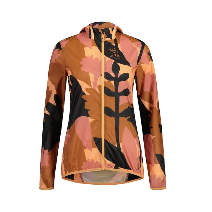 Maloja NelkenwurzM. Trail Running Jacket Honey Pastel Leaves