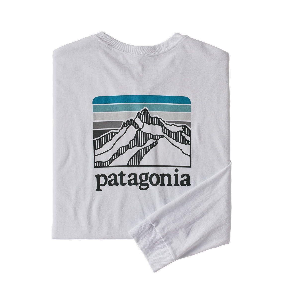 Patagonia Ms L/S Line Logo Ridge Responsibili-Tee White
