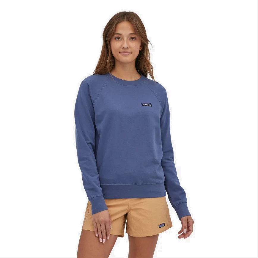 Patagonia W`s P-6 Label Organic Crew Current Blue