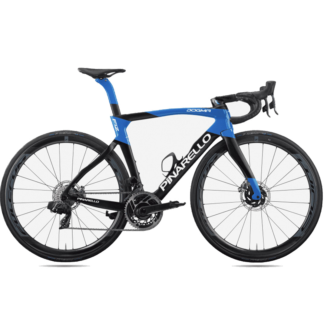 Pinarello Dogma cykel i blåsvart