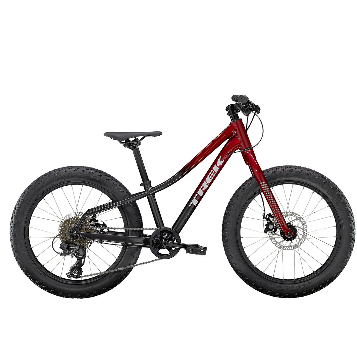 Trek Roscoe 20 Rage Red to Dnister Black Fade
