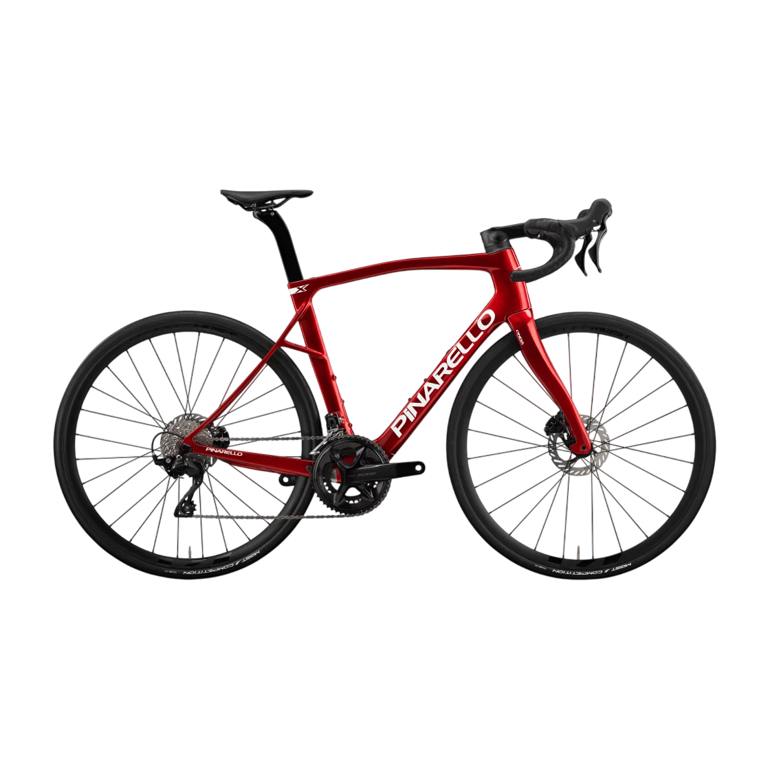 Pinarello X1 105 2027 Racing Red landsvägscykel i kolfiber