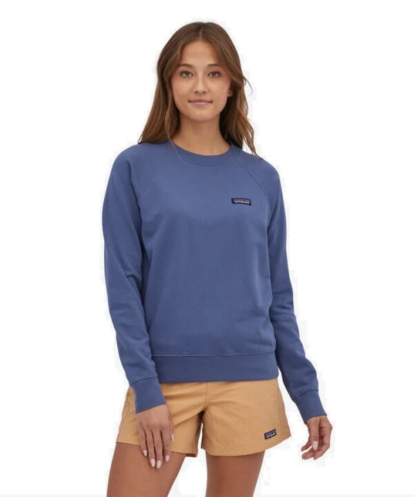 Patagonia W`s P-6 Label Organic Crew Current Blue - Bild 2
