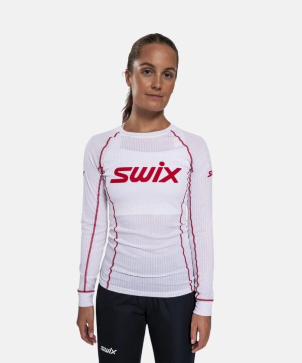 Swix RaceX Classic Long Sleeve W Bright White/Swix Red