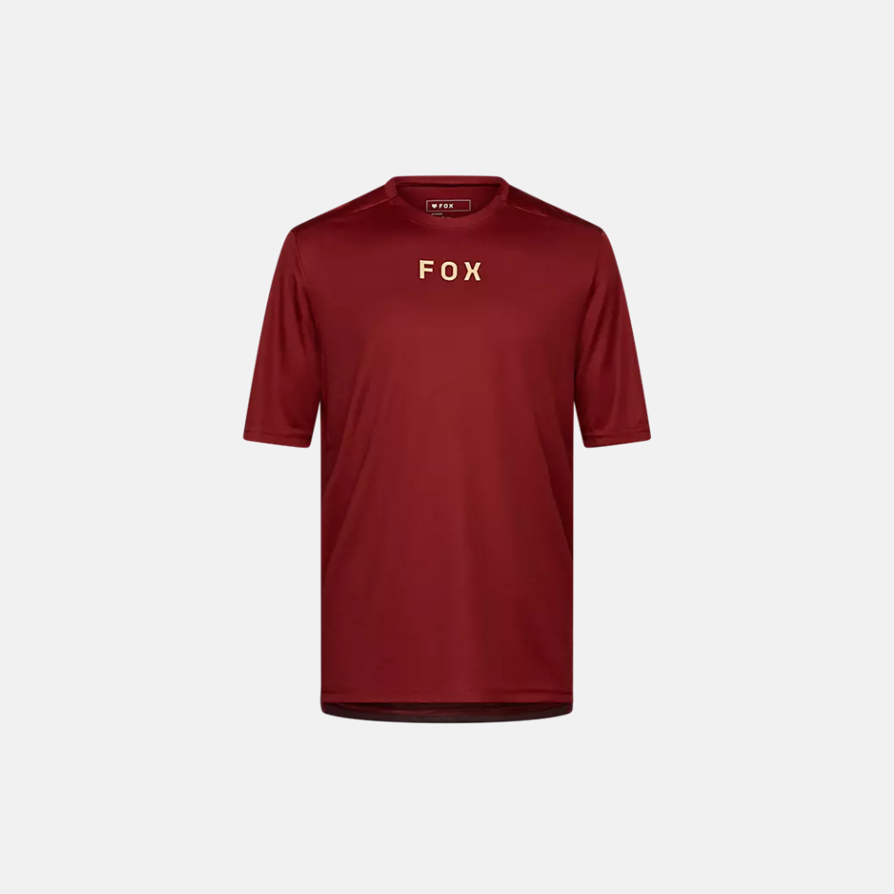 Fox Ranger SS Jersey Wordmark Rostbrun
