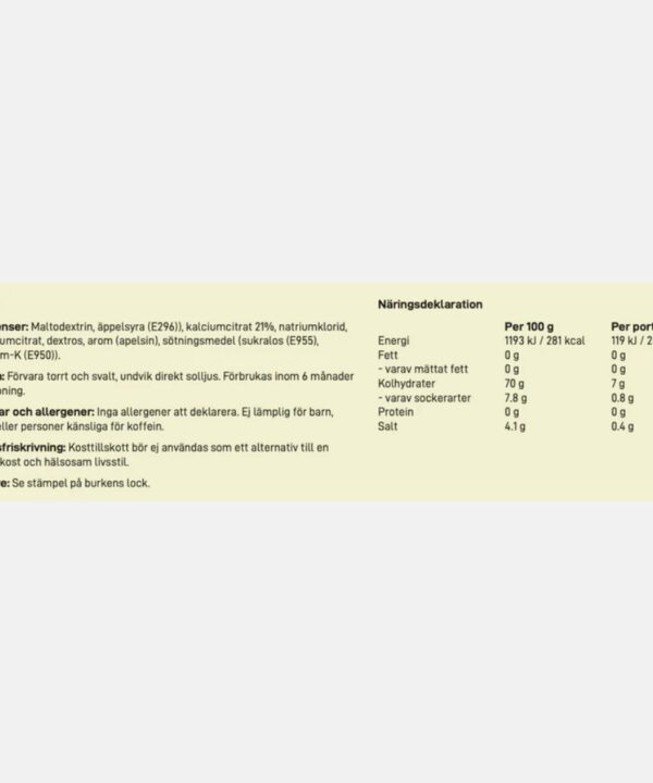 Velox Electrolyte: Vätskeersättning Apelsin (250g)